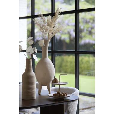 Vase deco Ø14,5x42 cm SESTO ceramics matt cream