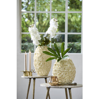 Vaas deco Ø28x29 cm AGELLO crème