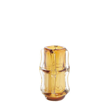 Vase 19x14x22 cm ASHORO glass amber