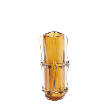Vase 20,5x13x29 cm ASHORO glass amber