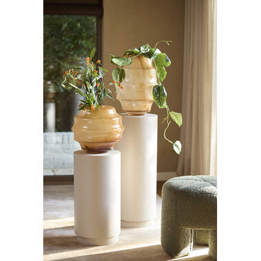 Vase Ø31x42 cm NAYORO glass shiny amber