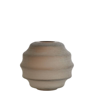 Vase Ø32,5x29 cm NAYORO glass matt light brown