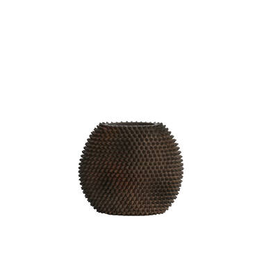 Vaas deco 30,5x17x26,5 cm CALDRAS bruin
