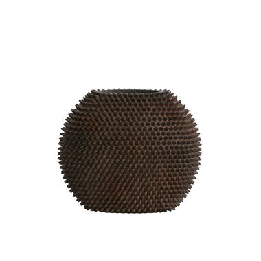 Vaas deco 43x18,5x35 cm CALDRAS bruin