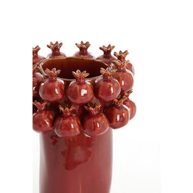 Vase deco Ø20x29,5 cm POMEGRANATE ceramics burgundy