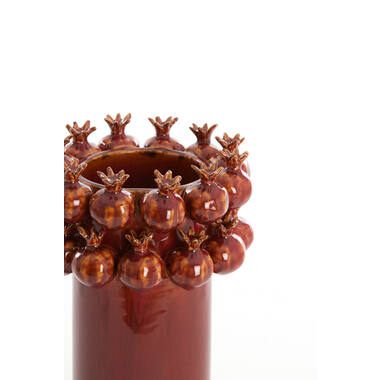 Vase deco Ø16,5x25 cm POMEGRANATE ceramics burgundy