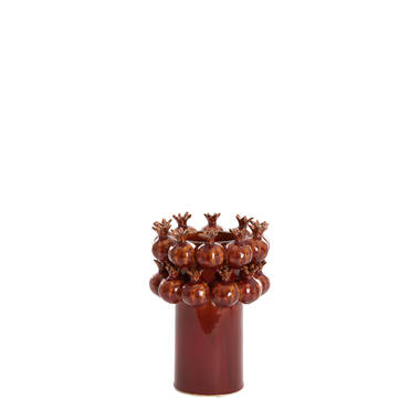 Vase deco Ø14x19 cm POMEGRANATE ceramics burgundy
