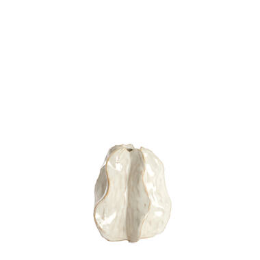 Vase deco 10,5x9,5x11,5 cm IDRIJA ceramics cream