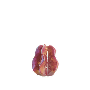 Vase deco 10,5x9,5x11,5 cm IDRIJA ceramics dark pink