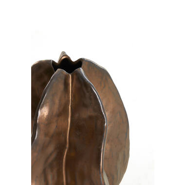Vase deco 13,5x12x16,5 cm IDRIJA ceramics matt copper