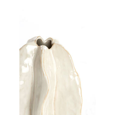 Vase deco 13,5x12x16,5 cm IDRIJA ceramics cream