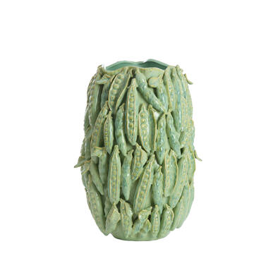 Vase deco 31,5x30,5x45 cm FABA ceramics mint green
