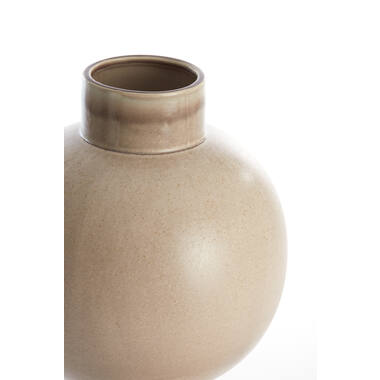 Vaas deco Ø34x46 cm ZELATA keramiek zand