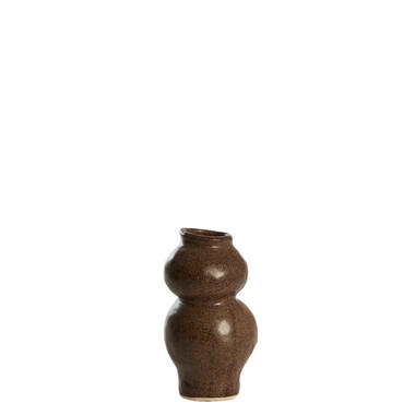 Vase deco Ø10,5x19,5 cm ROGANO ceramics dark brown