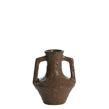 Vase deco Ø15,5x19,5 cm TICINO ceramics dark brown