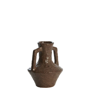 Vase deco Ø15,5x19,5 cm TICINO ceramics dark brown
