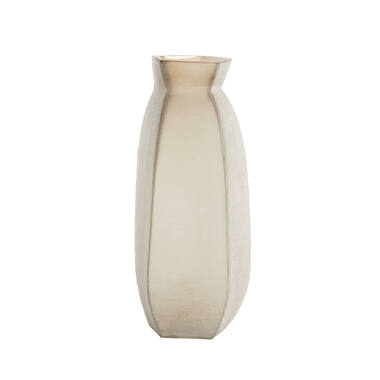 Vase 24,5x22,5x50,5 cm VELIKO glass light brown