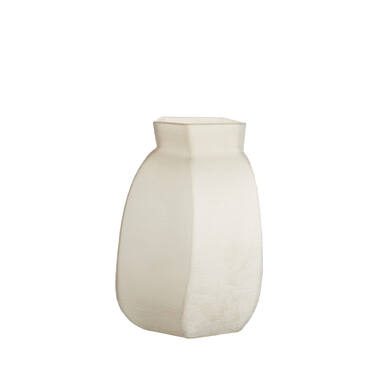 Vase 28x25,5x40 cm VELIKO glass light brown