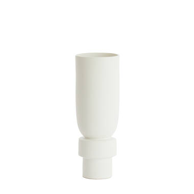 Vase deco Ø12,5x35,5 cm ROSSIO matt white