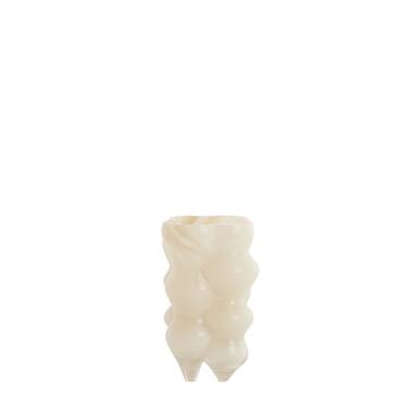 Vaas Ø15x24,5 cm CEREA glas melk crème