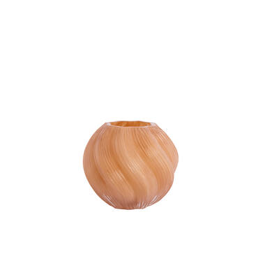 Vaas Ø18,5x16 cm ZENIA glas karamel
