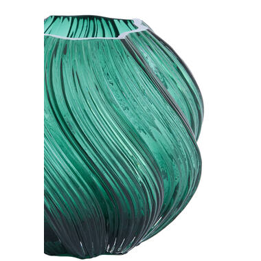 Vase Ø18,5x16 cm ZENIA glass dark green