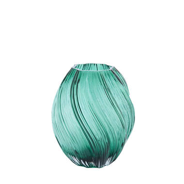 Vase Ø18x21,5 cm ZENIA glass dark green