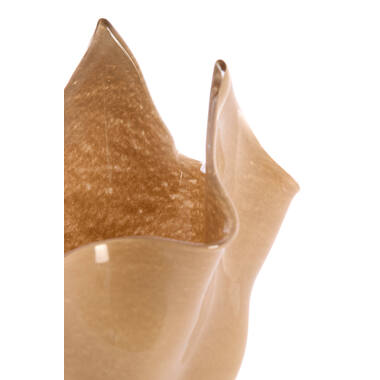 Vasija Ø22x40 cm AIORA vidrio beige lechoso