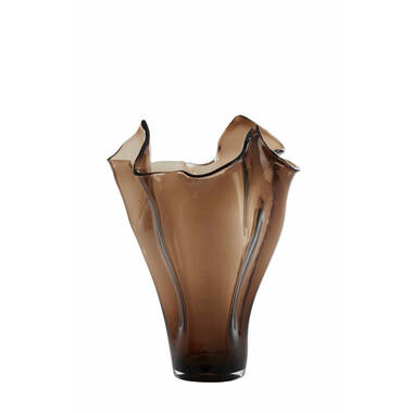 Vase Ø42x53 cm AIORA glass dark brown