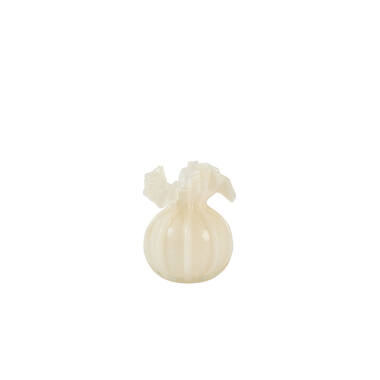 Vase Ø12x17 cm XEREA glass cream