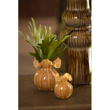 Vase Ø12x17 cm XEREA glass caramel