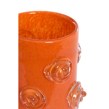 Vaas Ø20x30 cm BARENDA glas oranje