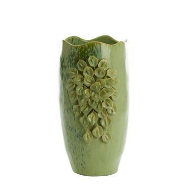 Vase deco 31,5x27x50 cm AMIATA ceramics mint green