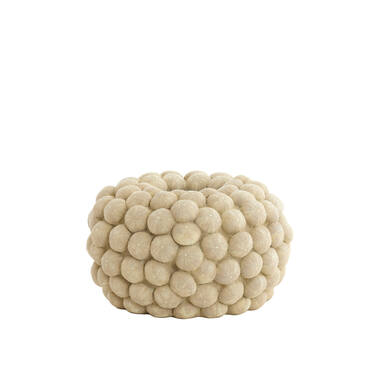 Vase deco Ø40x23,5 cm SEA URCHIN sand