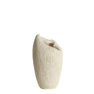 Vaas deco 28x26,5x50 cm DENISA crème
