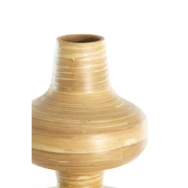 Vase deco Ø26x52 cm CAMELEA bamboo natural