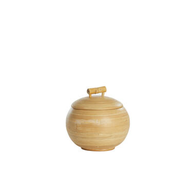 Pot deco Ø16x15 cm MACEO bamboe naturel