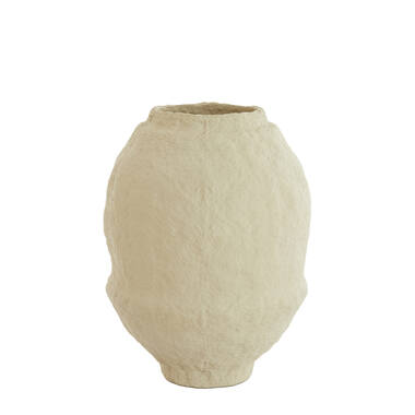 Vaas deco Ø45x60 cm LEANO mat beige
