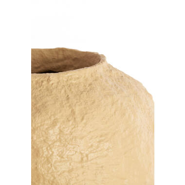 Vase deco Ø45x50 cm PANTOJA matt sand