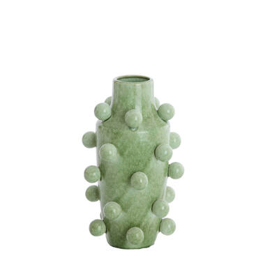Vaas deco Ø22,5x36,5 cm MOLLY keramiek mint groen-groen