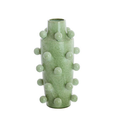 Vaas deco Ø23x43 cm MOLLY keramiek mint groen-groen