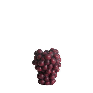 Vaas deco 17x16x20,5 cm GRAPES bordeaux