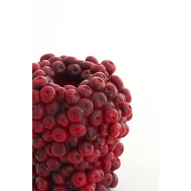 Vaas deco Ø14x16,5 cm BERRIES bordeaux