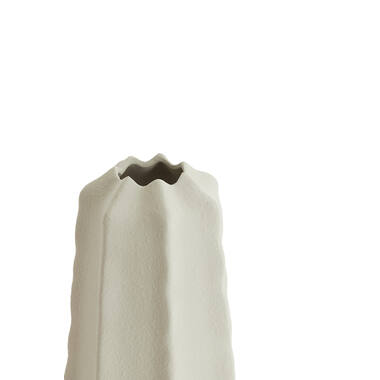 Vaas deco Ø15x27 cm ARIEIRO keramiek crème