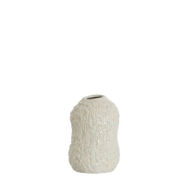 Vaas deco Ø13,5x20,5 cm ASOLA keramiek crème