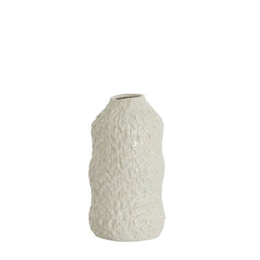Vaas deco Ø15x28 cm ASOLA keramiek crème