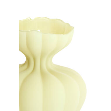 Vase Ø26x32 cm VARENNA glass matt olive green
