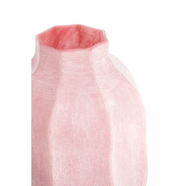Vase Ø25x44,5 cm TEJEDA glass dark pink