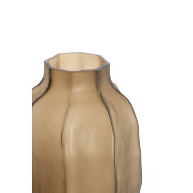 Vase Ø25x44,5 cm TEJEDA glass matt dark brown