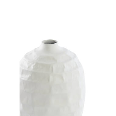 Vaas deco Ø20x30 cm TARIVA mat crème